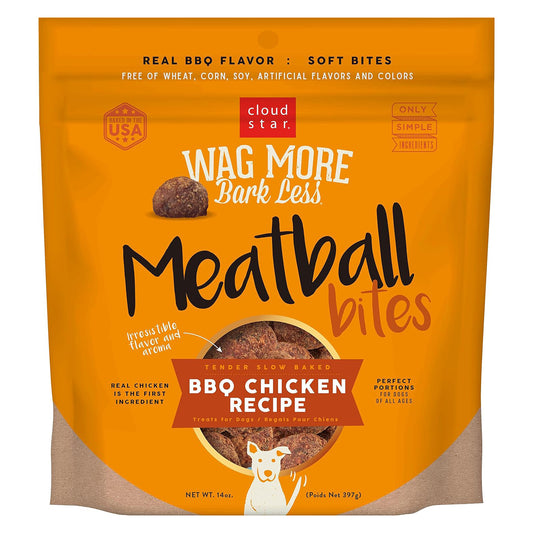 BBQ chicken meatball dog treats