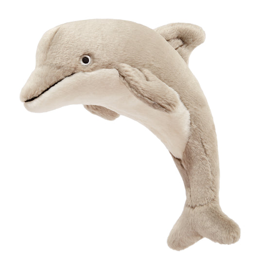 durable plush dolphin dog toy