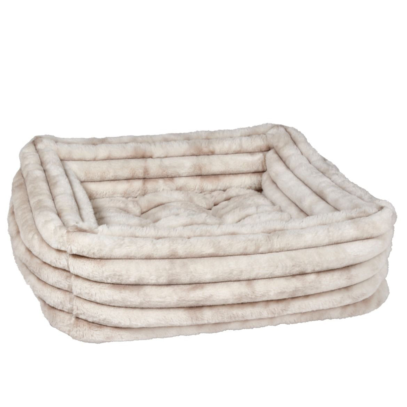 Bowser Pet Bed Franklin Himalayan Fur Square Shape