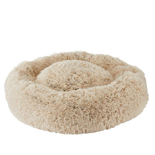 Tall tails khaki shaggy pet bed