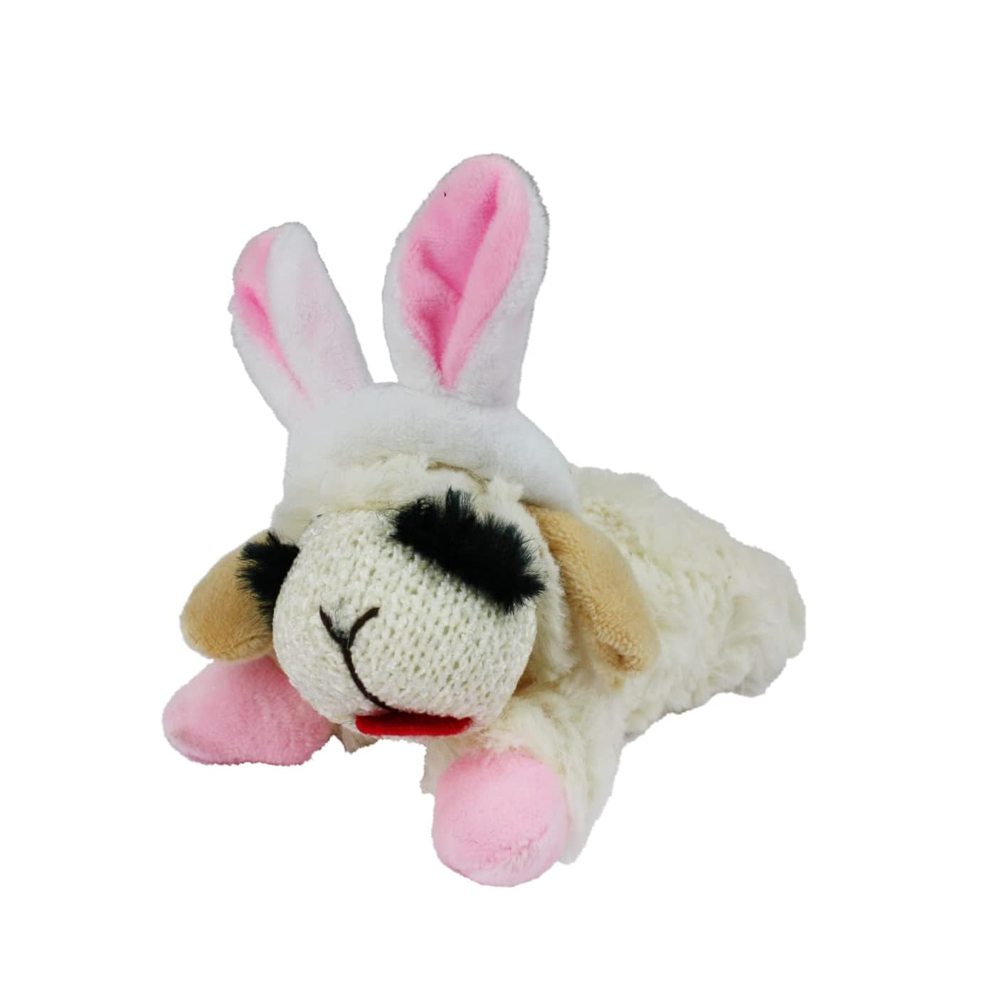 Multipet spring lamb chop easter bunny plush pet toy